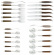 Cutlery set 05, Walnut handles, polished, Tradition - Forge de Laguiole