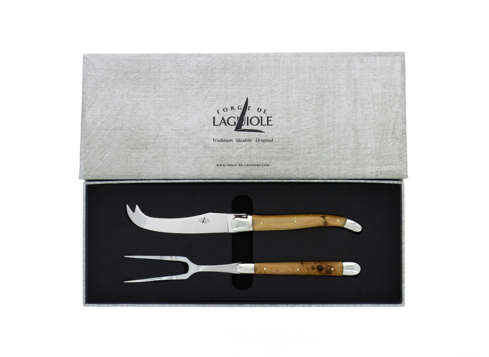 Service à fromage, Manche d\'En, brillant, Tradition - Forge de Laguiole