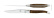 Two knives, Petrified Oak Bark handle, polished, Tradition - Forge de Laguiole