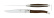 Two knives, Petrified Oak handle, polished, Tradition - Forge de Laguiole