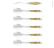 Six dessert spoons, Birch handle, polished, Tradition - Forge de Laguiole