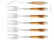 Six forks, En handle, polished, Tradition - Forge de Laguiole