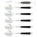 Six spoons, Ebony handles, polished, Tradition - Forge de Laguiole