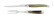 Carving set 17 cm, Light Horn handle, polished, Tradition - Forge de Laguiole