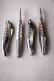 Sommelier knife of bone, damascened with decoration, Collection - Forge de Laguiole