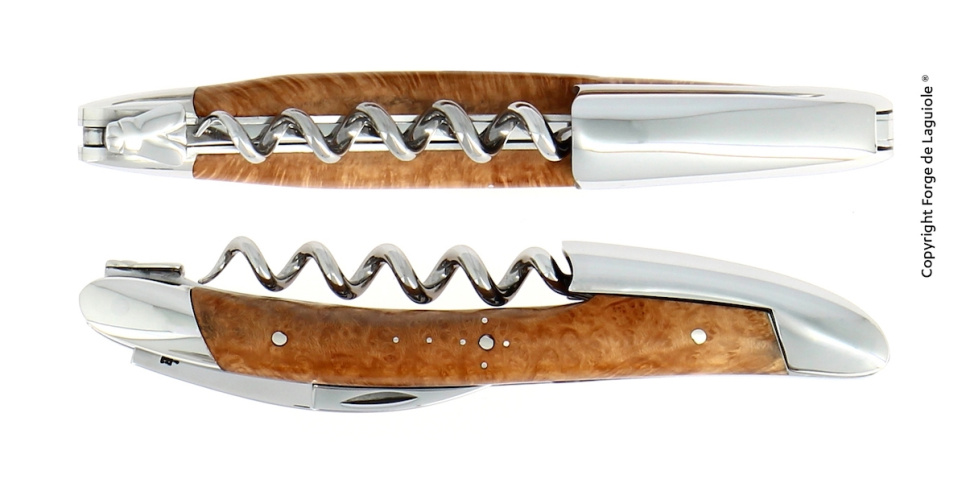 Sommelier knife made of heather, polished, Tradition - Forge de Laguiole in the group Bar & Wine / Wine accessories / Sommelier Knives & Bottle Openers at KitchenLab (1446-32978)