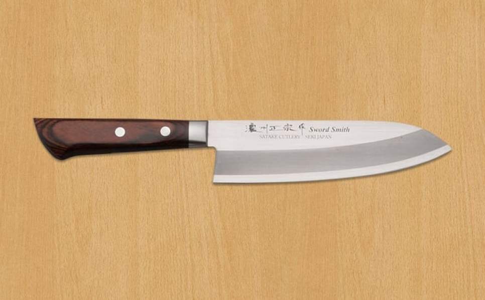 Santoku, 17 cm - Clad in der Gruppe Kochen / Küchenmesser / Santoku-Messer bei The Kitchen Lab (1450-25157)