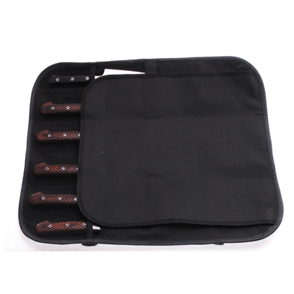 Knife roll in leather