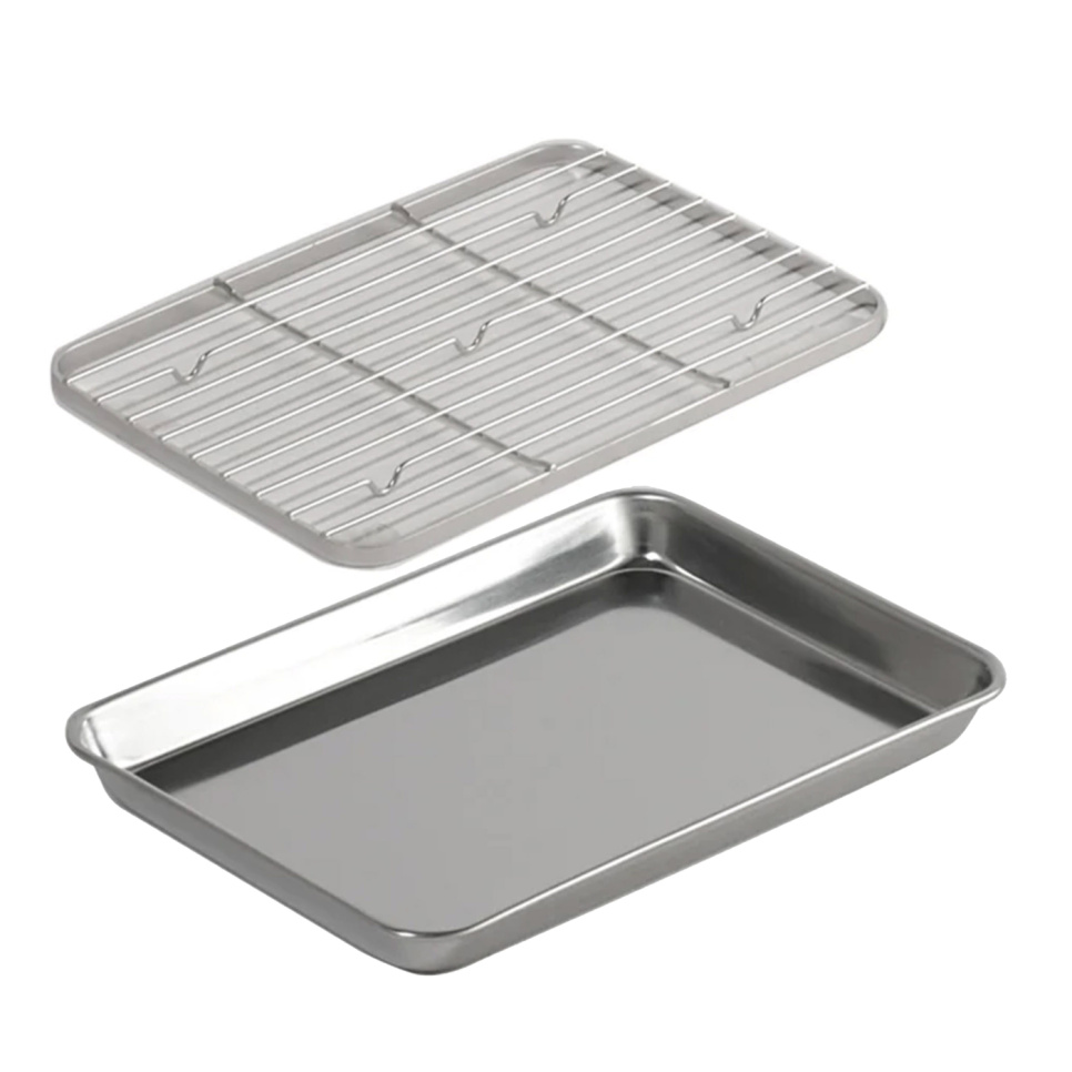 Stainless steel oven tray + griddle - Clover