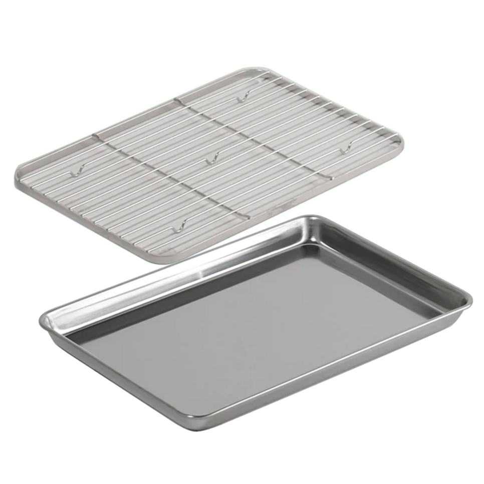 Stainless steel oven tray + griddle - Clover