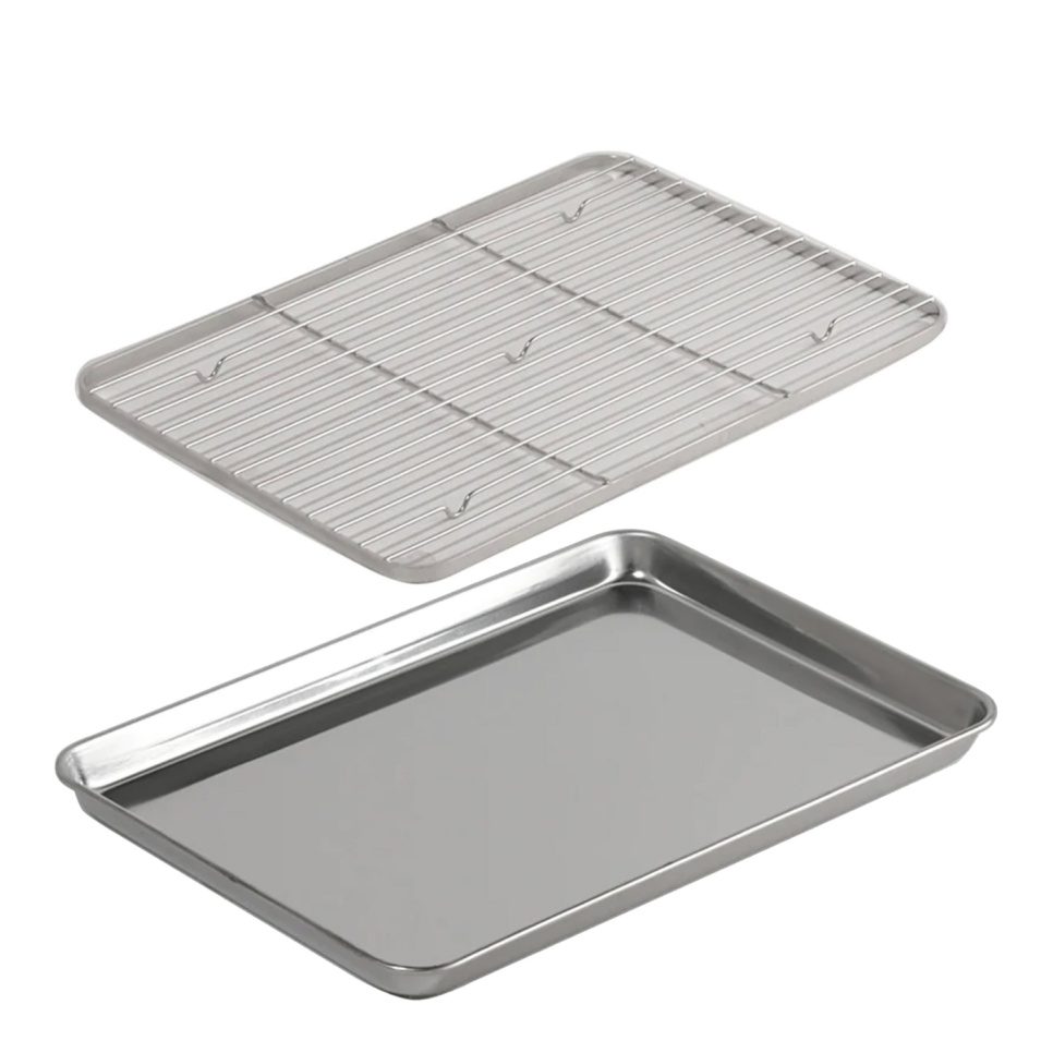 Stainless steel oven tray + griddle - Clover