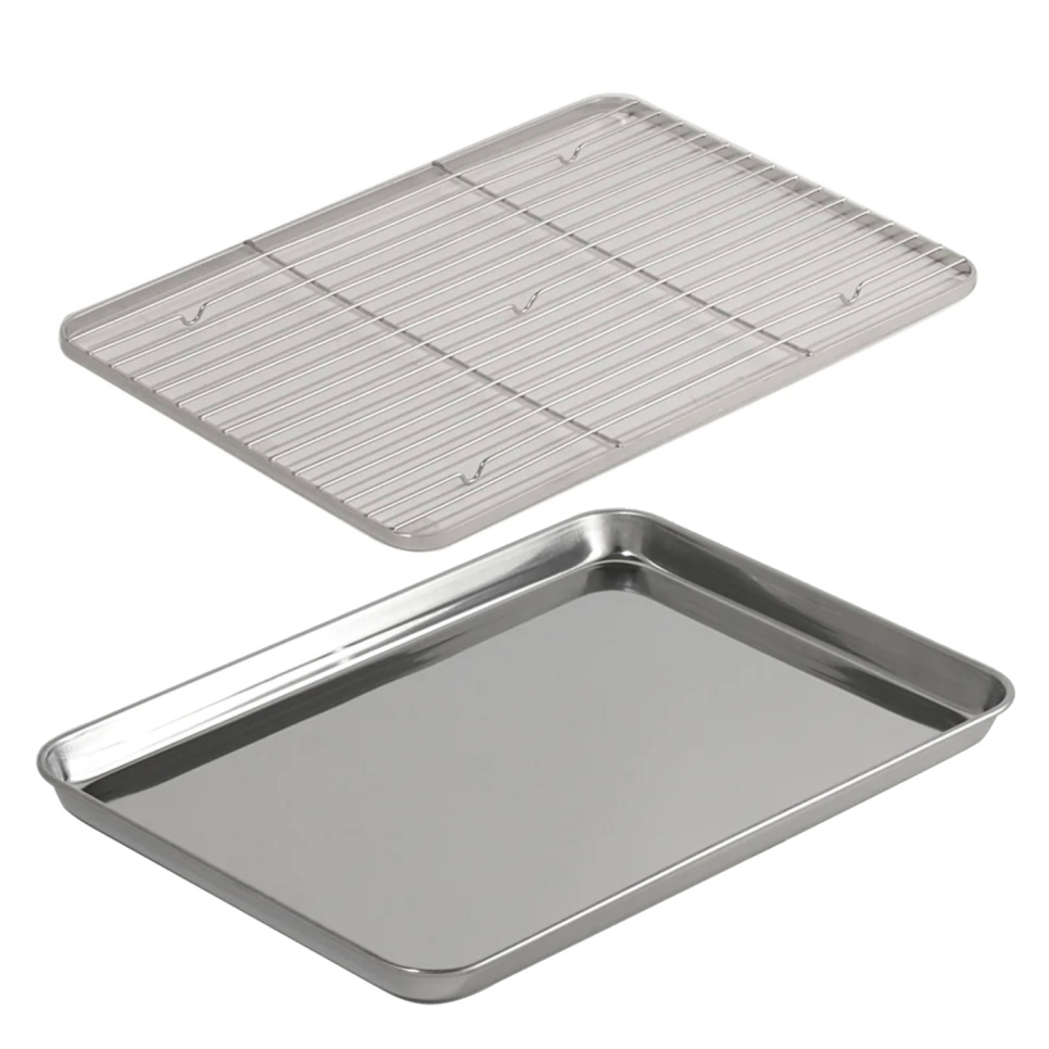 Stainless steel oven tray + griddle - Clover