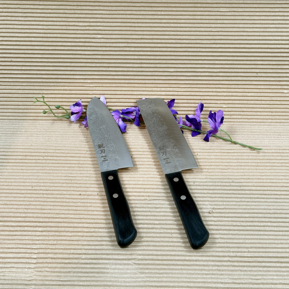 Knife set, Rustic, Nakiri & Santoku - Surudoi in the group Cooking / Kitchen knives / Knife set at KitchenLab (1450-30797)