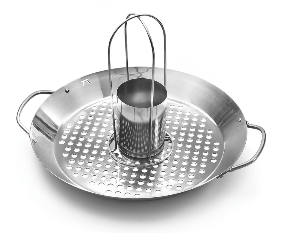 2in1 Barbecue wok and chicken holder Shop online KitchenLab