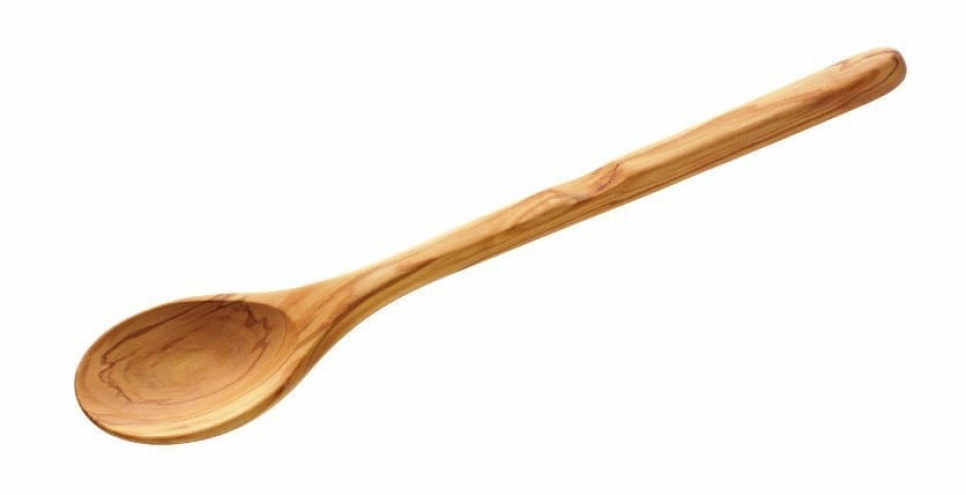 Cuillère en bois d\'olivier, 30 cm, avec prise pouce - Scanwood dans le groupe Cuisine / Ustensiles de cuisine / Louches et cuillères l\'adresse The Kitchen Lab (1451-13286)