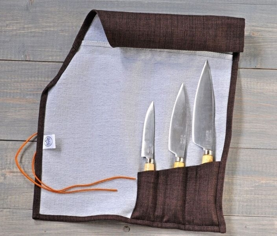 Messerset 3 Kohlenstoffstahl-Messer mit Messerrolle - Pallarès