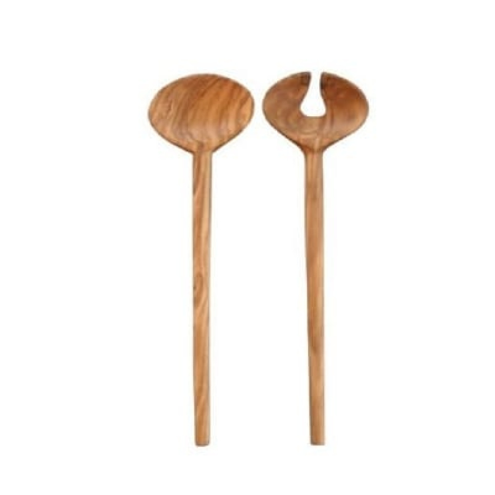 Danish salad set in olive wood, 25 cm - Scanwood in the group Table setting / Cutlery / Salad serving utensils at KitchenLab (1451-23796)