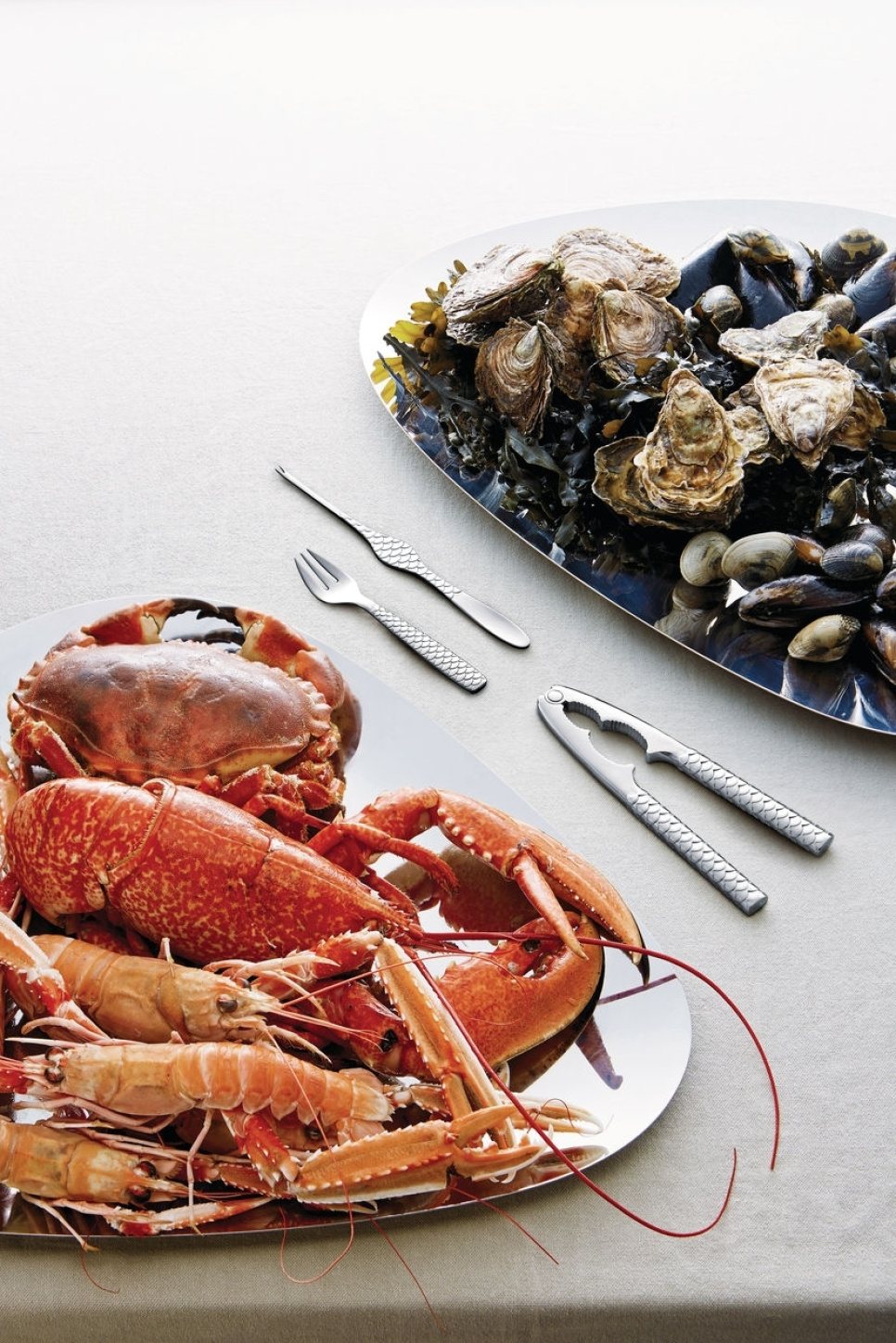 Meeresfrüchte-Besteck, Colombina Fish, 4er-Pack-Alessi