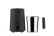 Milk frother, Plissé, Black - Alessi