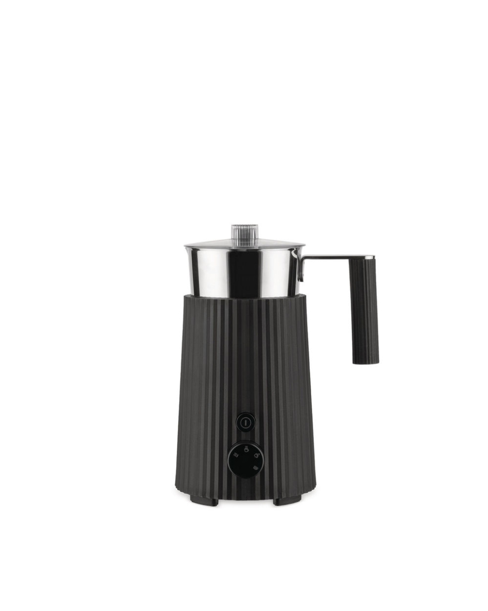 Milk frother, Plissé, Black - Alessi