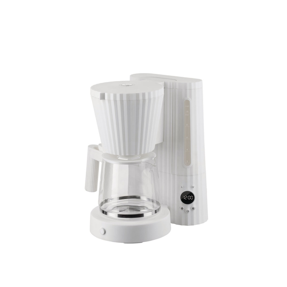 Kaffeemaschine, Plissé - Alessi - Weiß in der Gruppe Tee & Kaffee / Kaffee brühen / Kaffeemaschinen bei The Kitchen Lab (1466-31433)