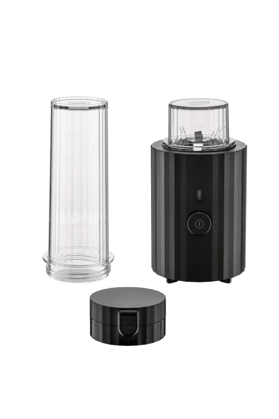 Personal Blender / Mini-Mixer, Plissé, Schwarz - Alessi in der Gruppe Küchengeräte / Mixen & Hacken / Mixer bei The Kitchen Lab (1466-31437)