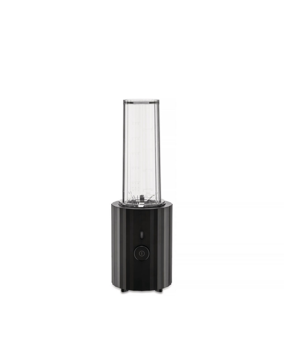 Personal Blender / Mini-Mixer, Plissé, Schwarz - Alessi