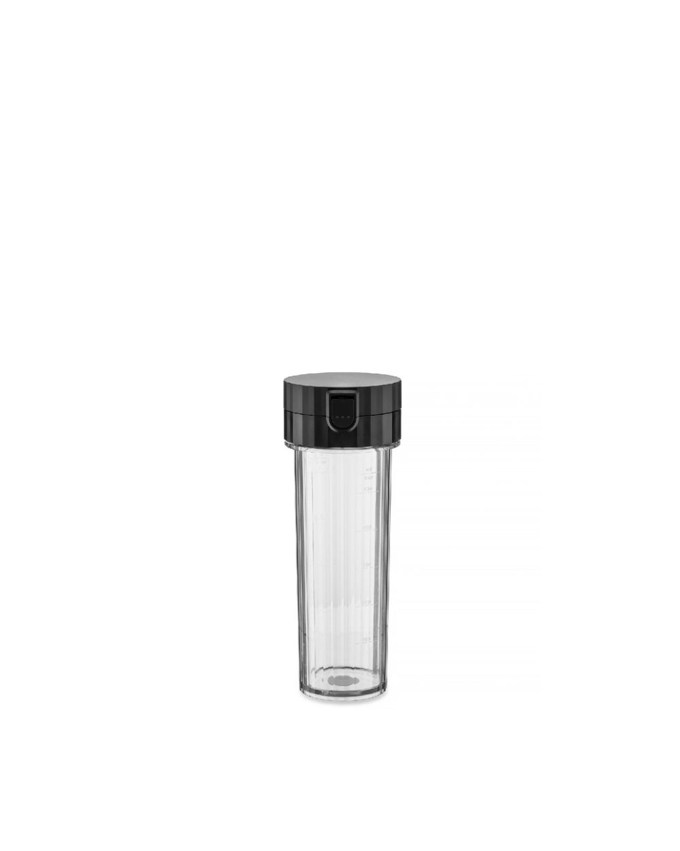 Extra bottle for personal blender, Plissé, Black - Alessi