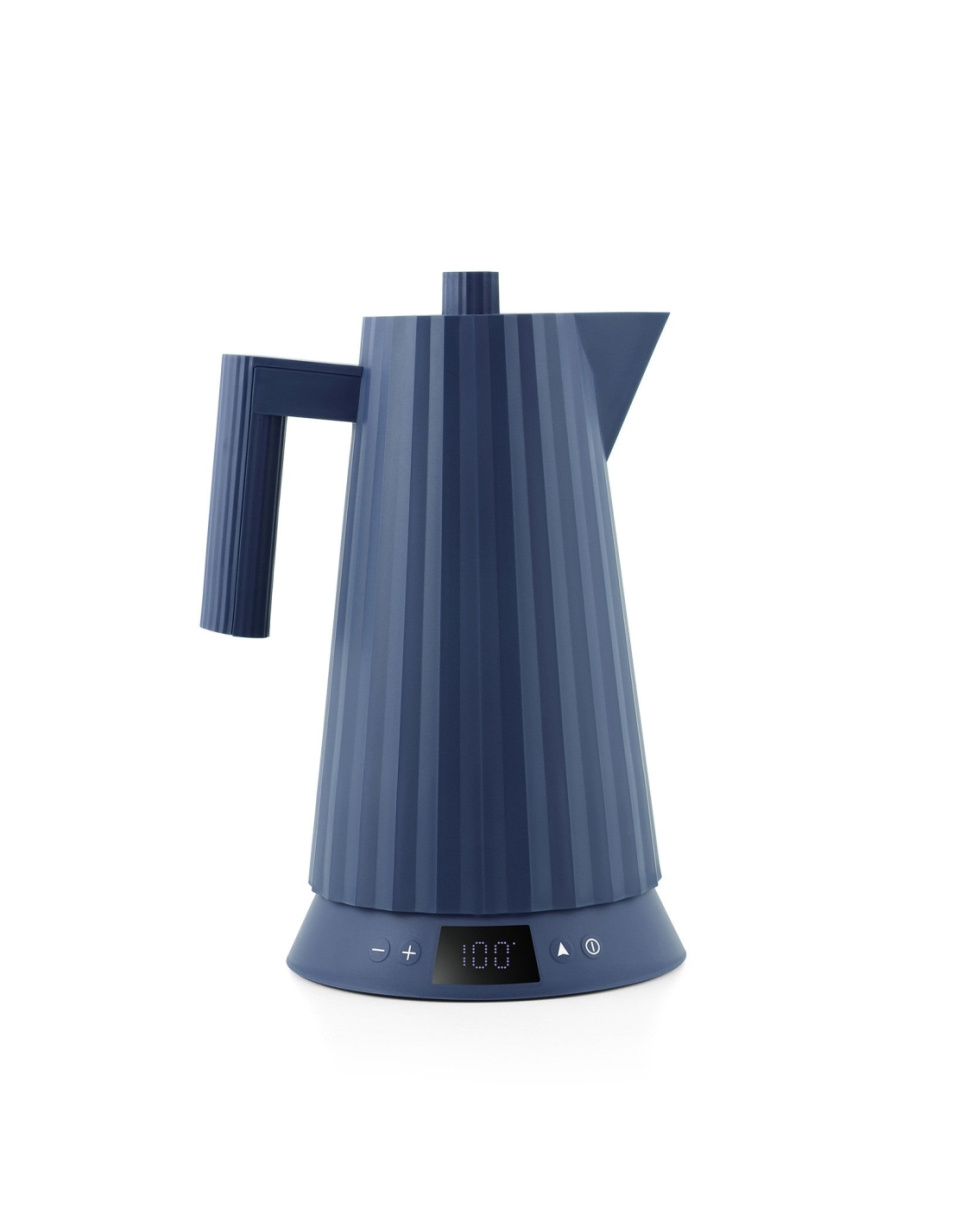 Bouilloire avec contrôle de la température, Plissé, Bleu - Alessi dans le groupe Électroménager / Réchauffer et cuire / Bouilloires l\'adresse The Kitchen Lab (1466-31445)