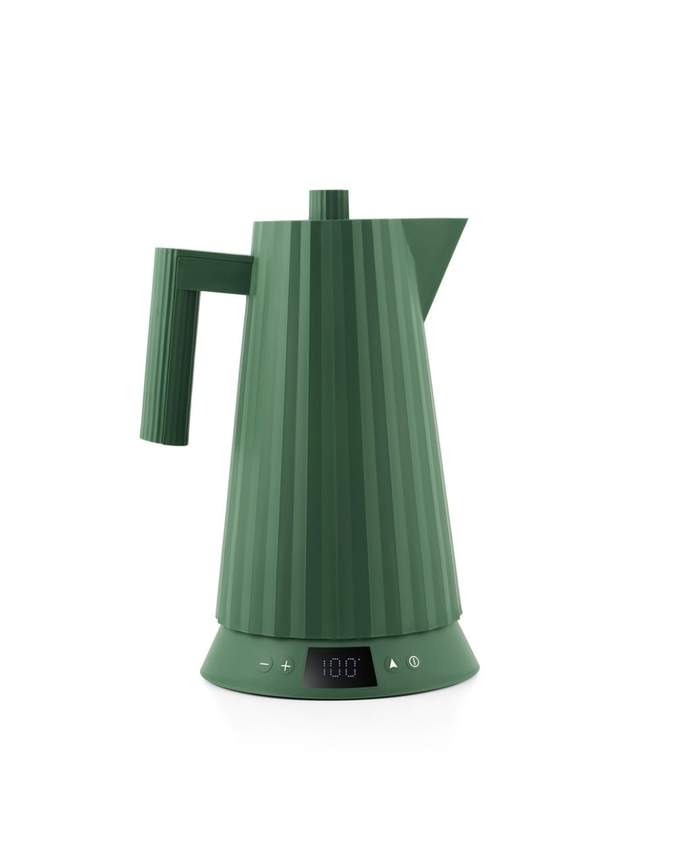Kettle with temperature control, Plissé, Green - Alessi in the group Kitchen appliances / Heating & Cooking / Kettles at KitchenLab (1466-31446)