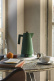 Kettle with temperature control, Plissé, Green - Alessi