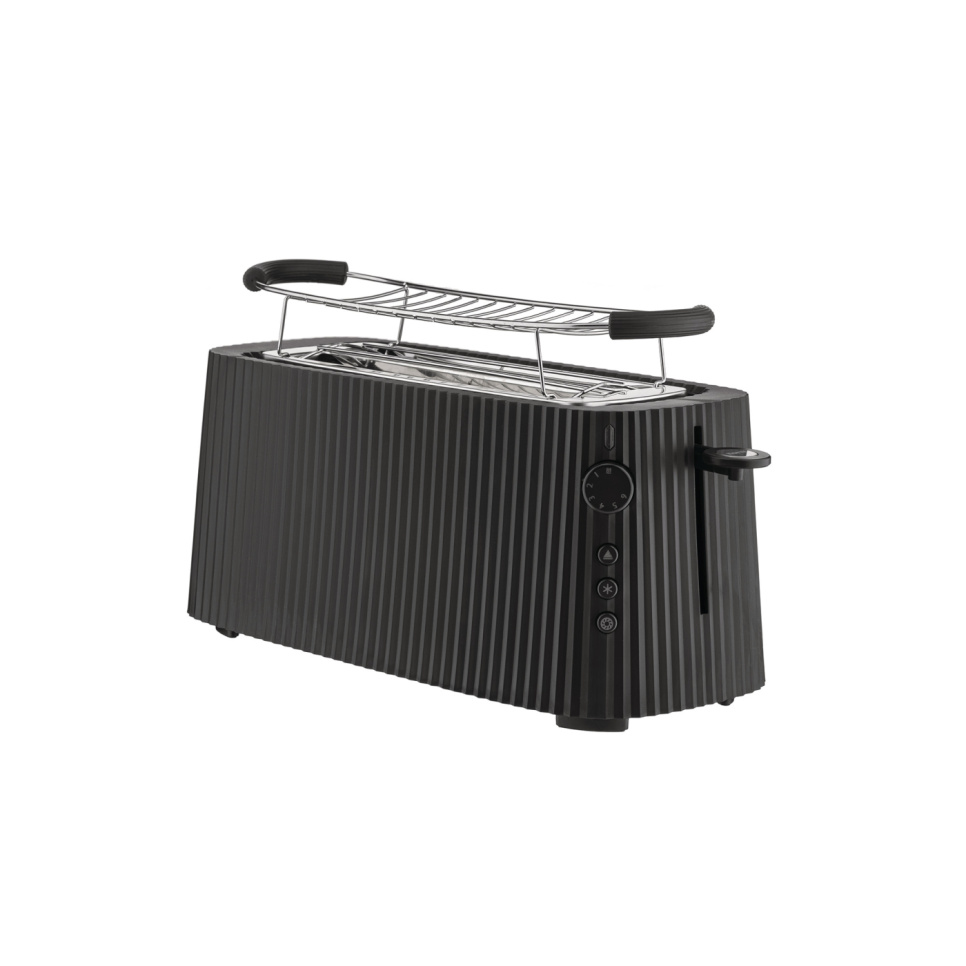 Toaster, Long model, Plissé - Alessi - Black in the group Kitchen appliances / Heating & Cooking / Toasters at KitchenLab (1466-33595)