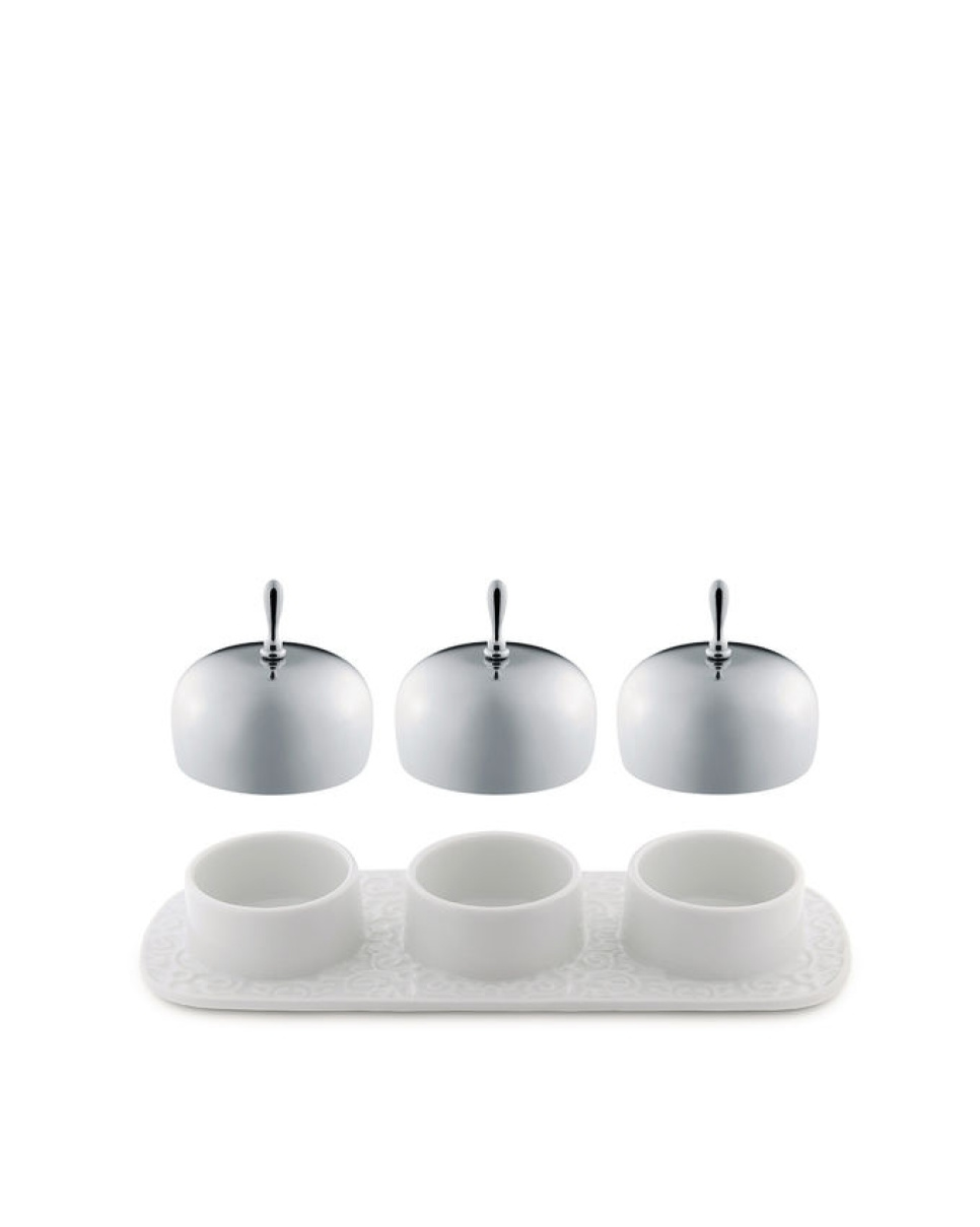 Jam set with three bowls, Dressed - Alessi