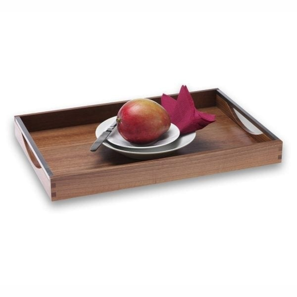 Tray in lacquered walnut, 50 x 33 x 5cm - Breka in the group Table setting / Other for Table Setting & Serving / Trays at KitchenLab (1478-13538)