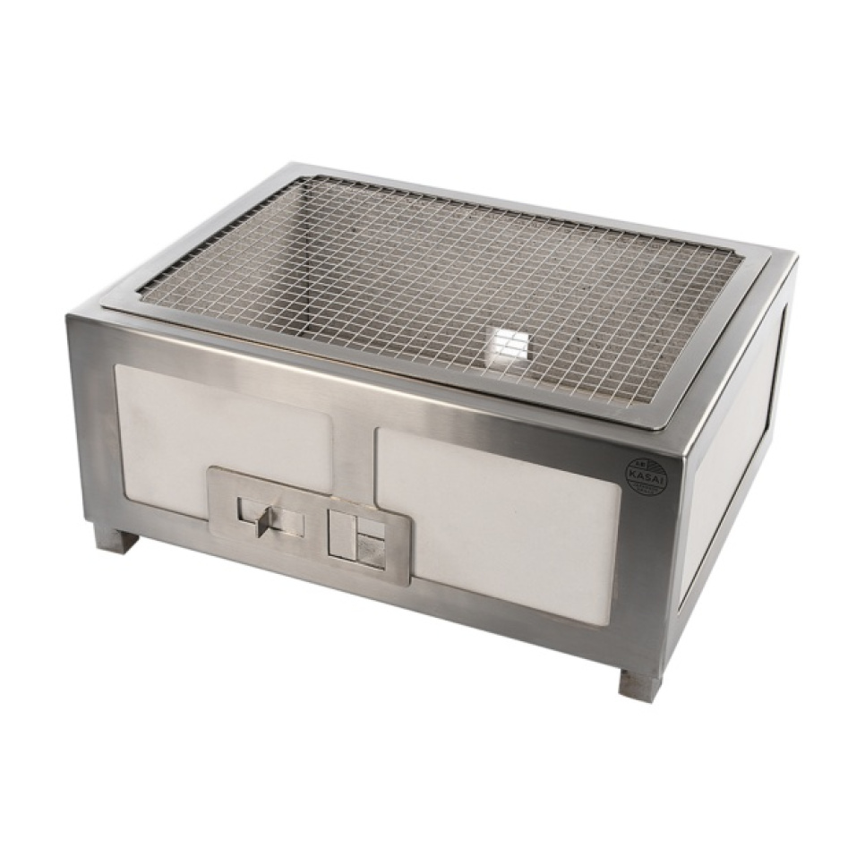Table Barbecue/Konro Barbecue, 40x26cm with stainless steel frame - Kasai in the group Barbecues, Stoves & Ovens / Barbecues / Table barbecues at KitchenLab (1512-25807)