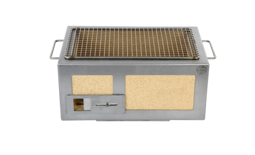 Table grill with stainless steel frame, Little 40 x 26 cm - Kasai