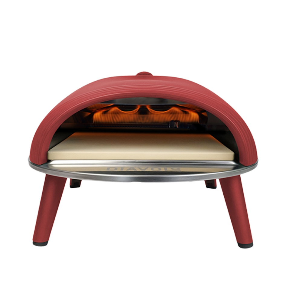 Pizza oven Diavolo, Gas fired, Red - Delivita in the group Barbecues, Stoves & Ovens / Ovens / Pizza ovens at KitchenLab (1512-31906)
