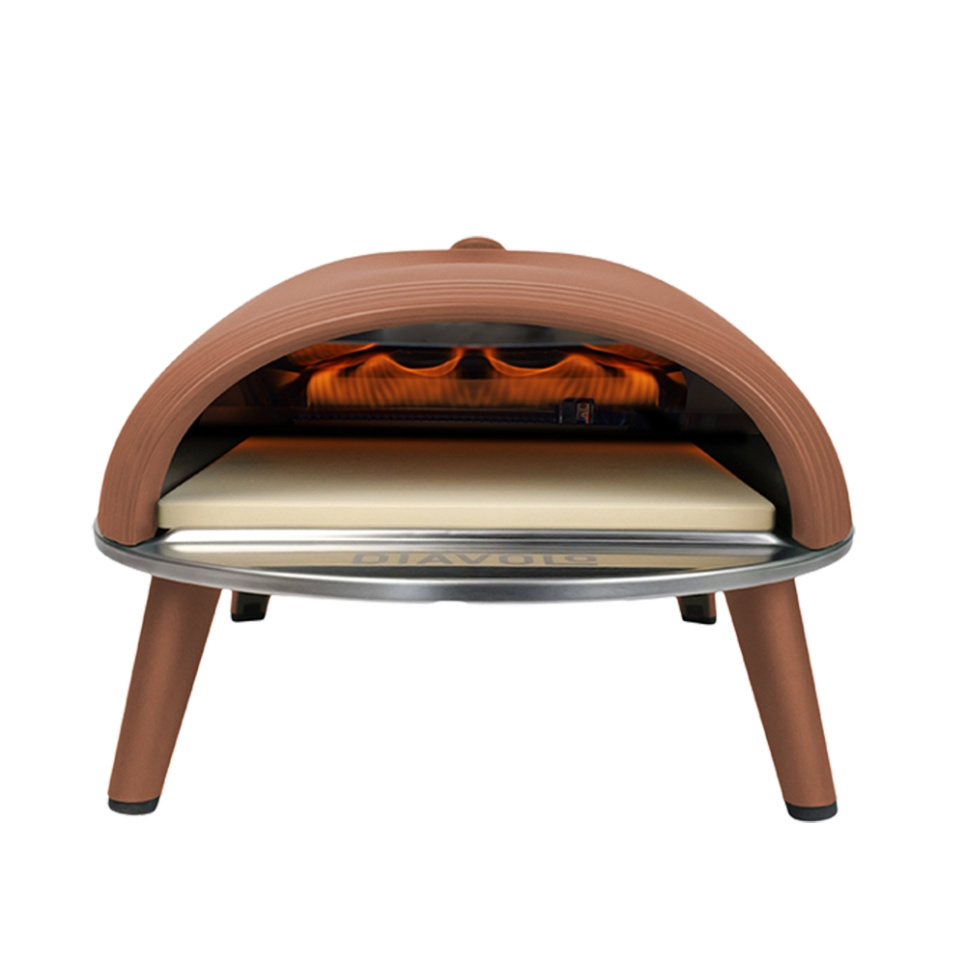 Pizza oven Diavolo, Gas fired, Brown - Delivita in the group Barbecues, Stoves & Ovens / Ovens / Pizza ovens at KitchenLab (1512-31907)