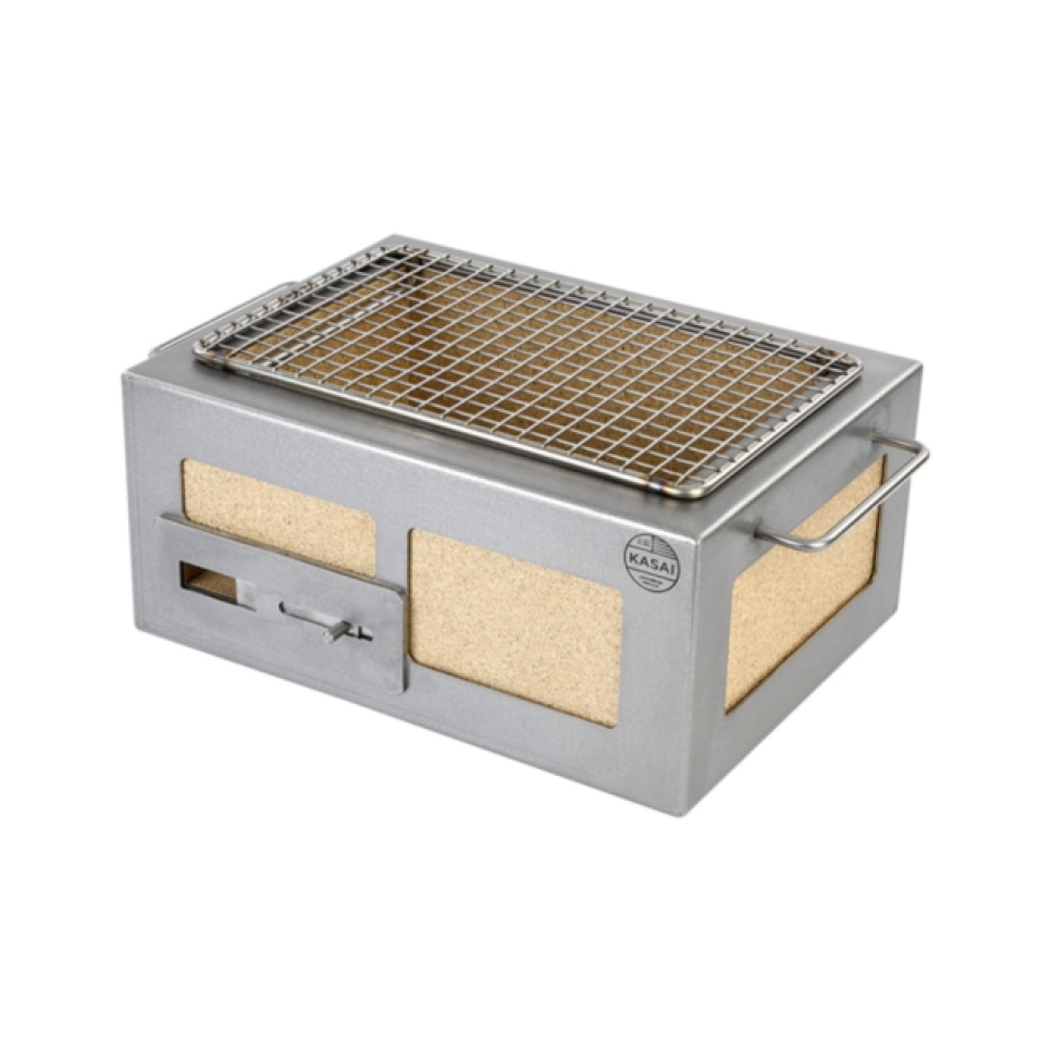 Table grill with stainless steel frame, Nano 31 x 23 cm - Kasai