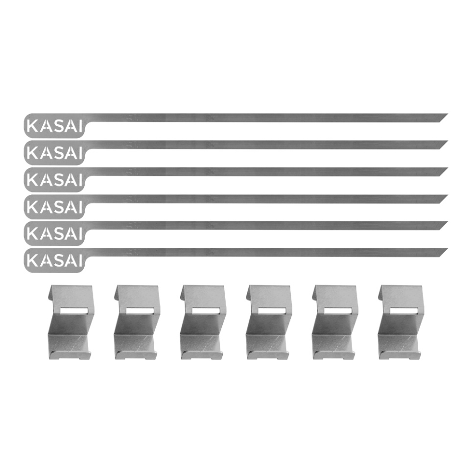 EPTO Barbecue skewers with brackets, 6-pack - Kasai in the group Barbecues, Stoves & Ovens / Barbecue accessories at KitchenLab (1512-31972)