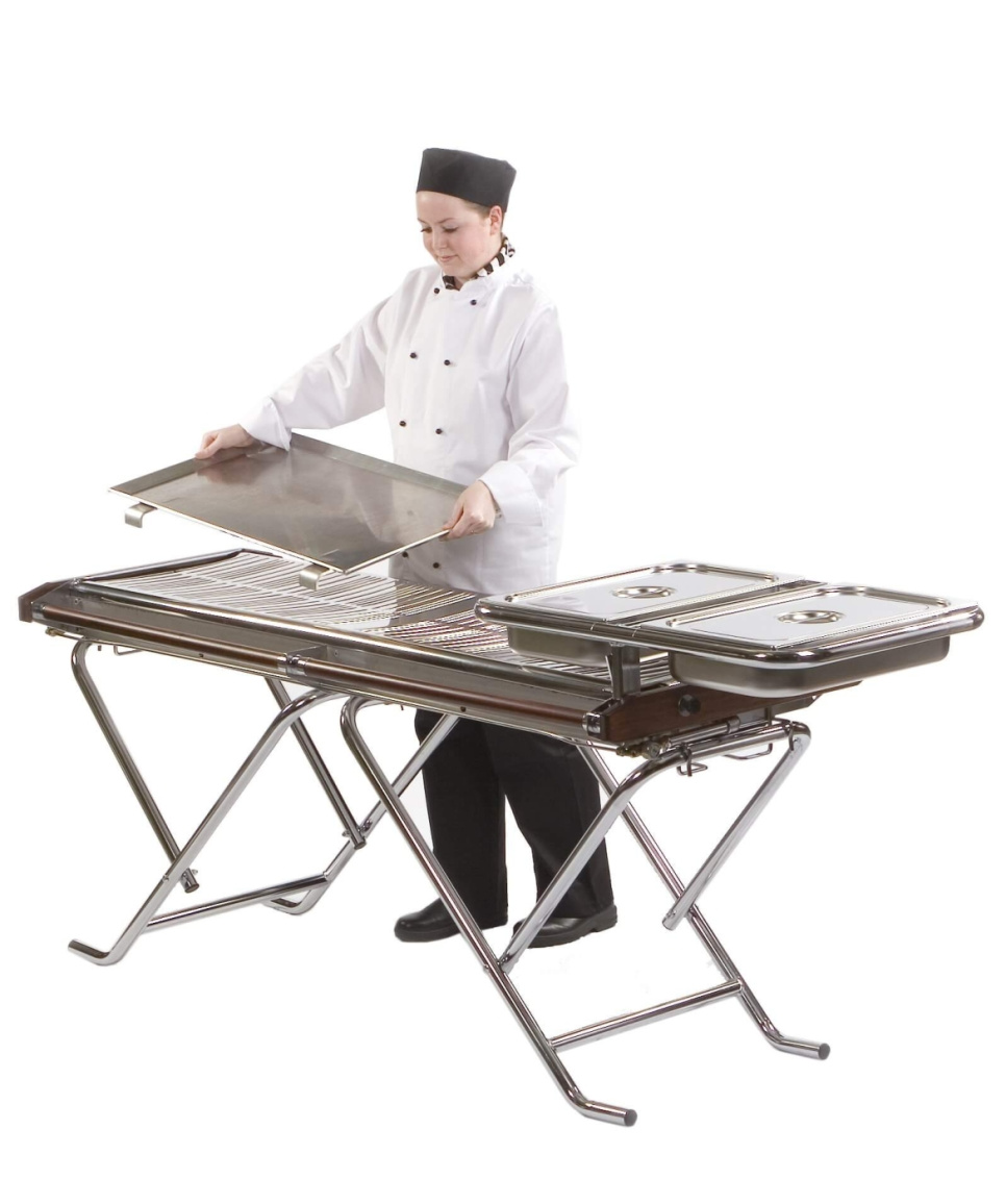 Gestell für TG160 Classic für GN-Kantine, 2 x 1/1 - Schlacke