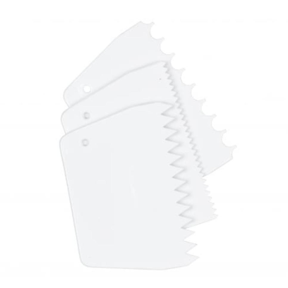 Pattern scrapers in different patterns, 3-pack - Tala