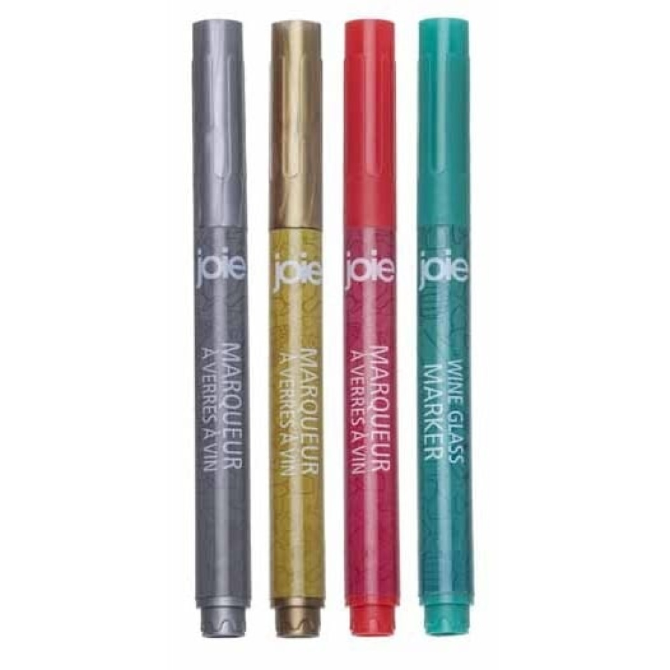 Marker pens for wine glasses, 4-pack - joie in the group Bar & Wine / Wine accessories / Other wine accessories at KitchenLab (1524-18010)