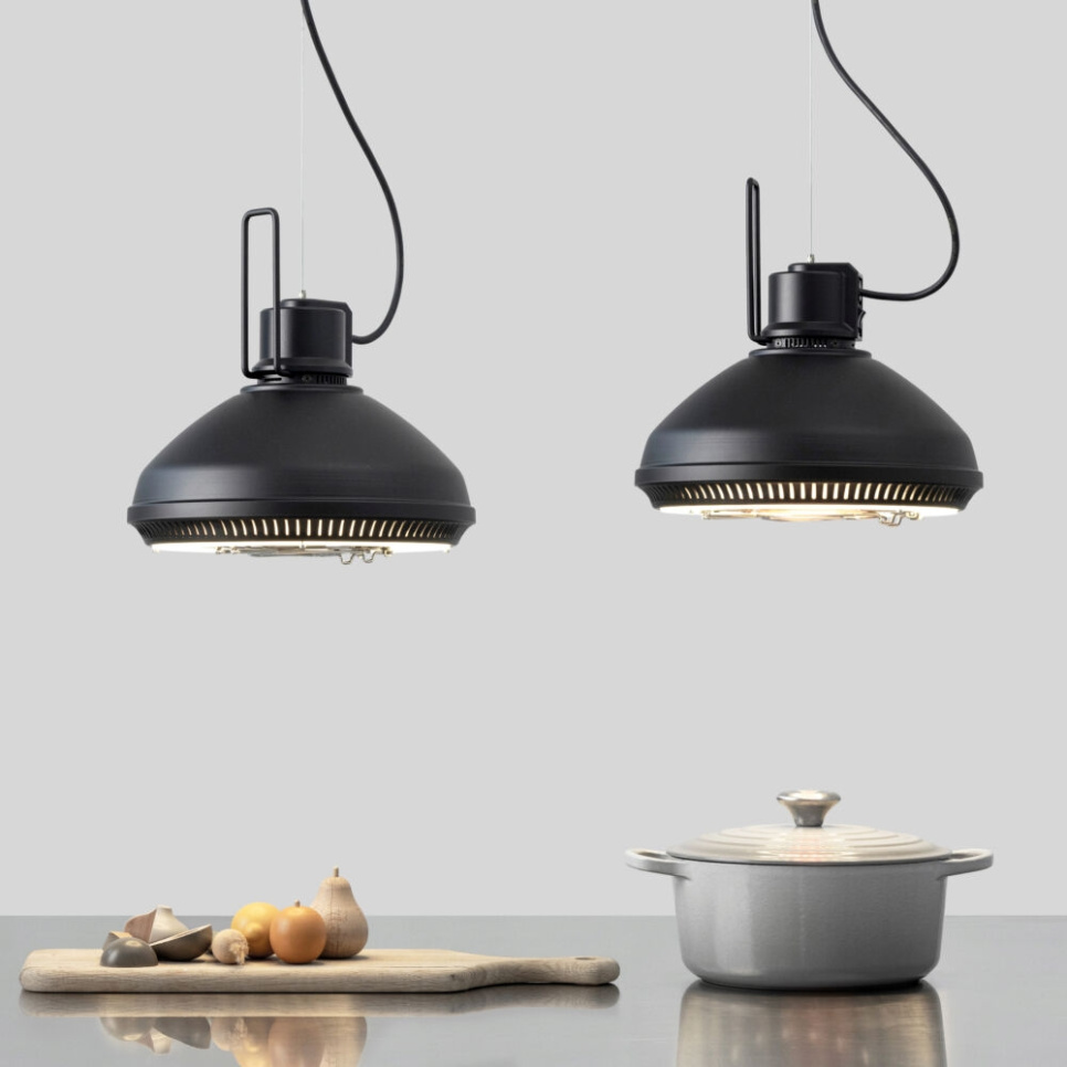 Lampe chauffante HAL, fonction Lift, Noir - Stayhot