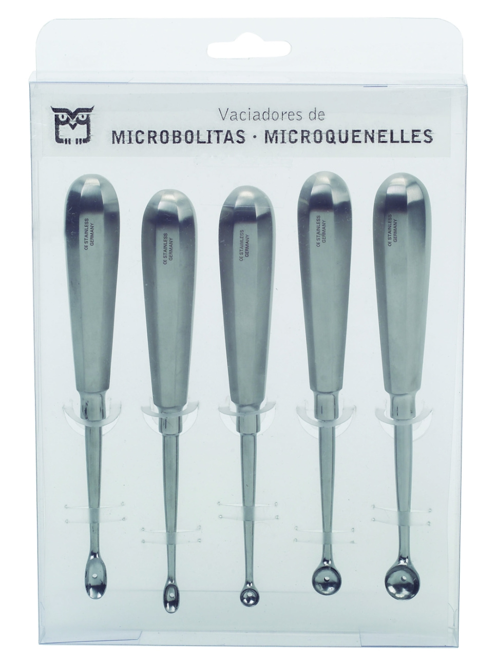 Set with ball iron and microquenell spoons - 100% Chef in the group Cooking / Kitchen utensils / Melon baller & quenelle spoons at KitchenLab (1532-14445)