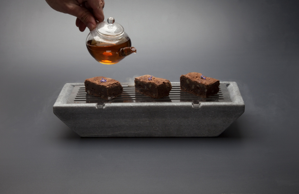 Gril à glace pour servir avec de l\'azote liquide ou de la glace carbonatée - 100% Chef