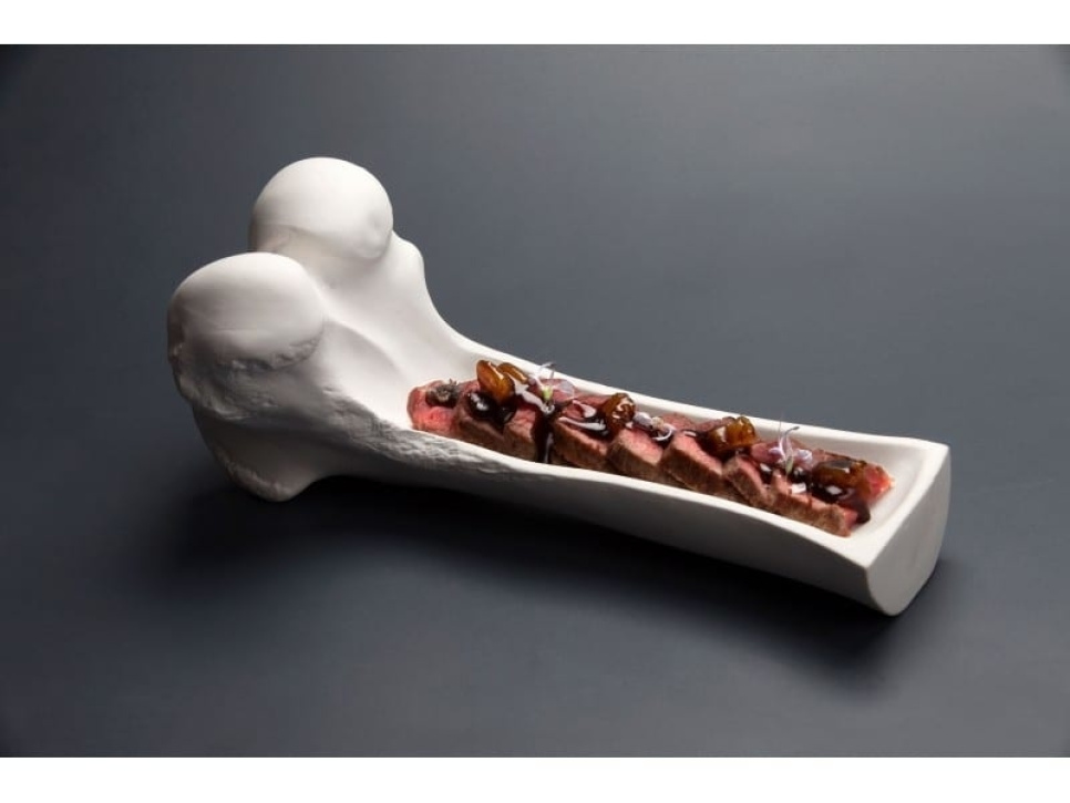 Fémur en porcelaine - 100% Chef dans le groupe Arts de la table / Autre pour les arts de la table et service / Articles spéciaux l\'adresse The Kitchen Lab (1532-15018)