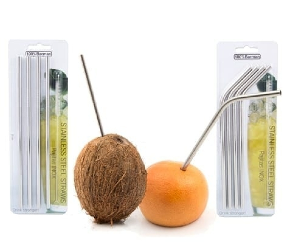 Straw - Stainless Steel Straw - 100% Chef in the group Table setting / Other for Table Setting & Serving / Special items at KitchenLab (1532-15863)