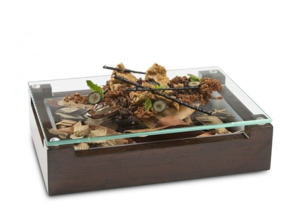 Walnut wooden box for serving - 100% boss