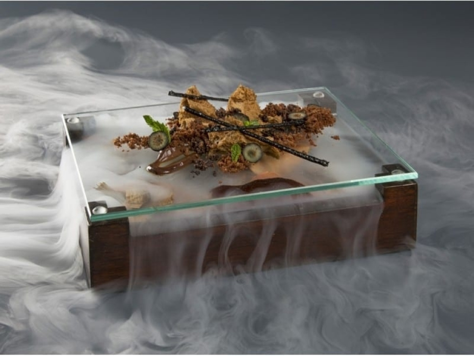 Walnut wooden box for serving - 100% boss